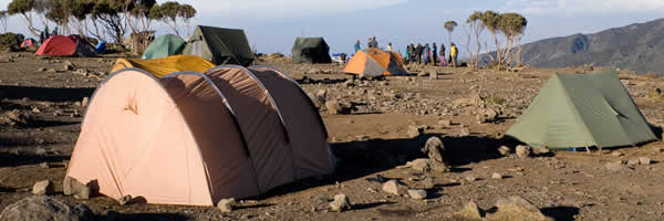 Trekking Mount Kilimajaro Overnight Camp Site